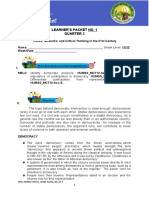 Learner'S Packet No. 1 Quarter 2: SDO - HUMSS-TNCTC - Grade 11/12 - Q2 - LP 1