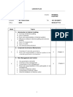 Lesson Plan: Types of Engagements Types of Audits The Internal Audit Profession