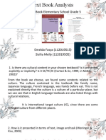 Text Book Analysis: English Book Elementary School Grade 5