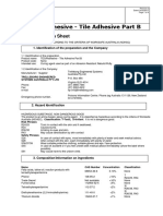 MSDS - TESAAdhesive - Tile Adhesive Part B