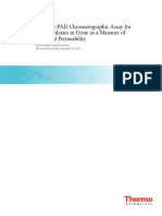 A HPAE-PAD Chromatographic Assay For Carbohydrates in Urine As A Measure of Intestinal Permeability