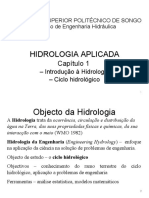 01 - Hidro - Introdução e Ciclo Hidrológico