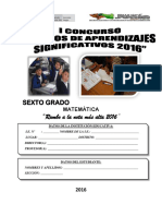 Concurso Matemática 6to