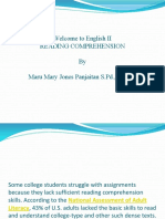 Welcome To English II Reading Comprehension by Maru Mary Jones Panjaitan S.Pd.,M.A.Ed