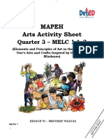 Mapeh Arts Activity Sheet: Quarter 3 - MELC 1 & 2