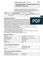 DTC P0016 Crankshaft Position - Camshaft Position Corre-Lation (Bank 1 Sensor A)