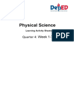 Physical Science: Quarter 4: Week 1-7