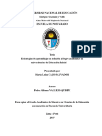 Estrategias de Aprendizaje en Relación Al Logro Académico