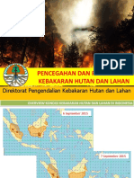 PENCEGAHAN DAN PEMADAMAN KEBAKARAN HUTAN DAN LAHAN-Dishut Jatim