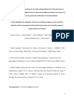 Recommandations Françaises Pour Les Critères Diagnostiques D'arrêt de Grossesse - Accepted