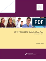 NCLEX RN Test Plan 2010 Detailed