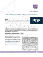 Audit of Radiology Request Forms - "Are They Adequately Filled?"