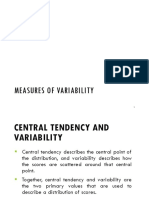 Measures of Variability