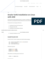 Oracle 12cR2 Installation On Linux With ASM