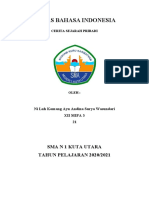 Tugas Bahasa Indonesia (Cerita Sejarah Pribadi) - Xii Mipa 3 - 21 - Ayu Andina