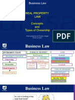 9A - LAWS 1018 - REAL PROPERTY - Concepts and Types of Ownership 