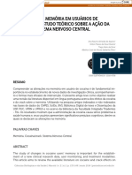 Alterações Na Memória em Usuários de Cocaína: Um Estudo Teórico Sobre A Ação Da Droga No Sistema Nervoso Central