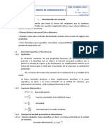 Sesión de Aprendizaje #2: I. Propiedades de Fluidos