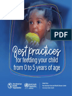 Best Practices: For Feeding Your Child From 0 To 5 Years of Age