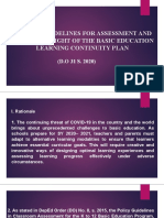 Interim Guidelines For Assessment and Grading in Light