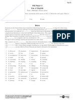 FCE Paper 3 Use of English: Part 1 Multiple Choice Cloze