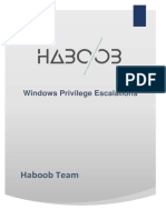 Haboob Team: Windows Privilege Escalations