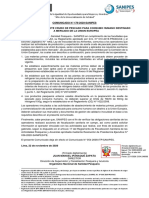 Comunicado N°176-2020