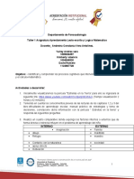 Taller Practico de Aprestamiento Lecto-Escrito y Logico-Matematico.