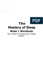 Day 1 - The - Mastery - of - Sleep - Workbook - Week - 1