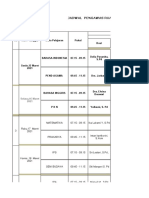 Jadwal Pengawas PTS & PAS Genap 2021