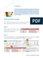 Los Filtros en Excel