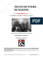 Random Encounters: Dungeons: Dungeon Surface Through Level 3