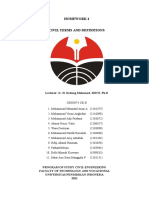 Homework 4: Lecturer: Ir. H. Dadang Mohamad, MSCE, PH.D