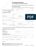 (Ontario) 801 - Offer Summary Document - For Use With Agreement of Purchase and Sale