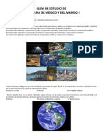 Guía de Estudio de Geografia I