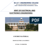 Ee6401 Electrical Machines I