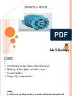 Three Phase Induction Motor: Presented BY: Ms. R.Sindhuja