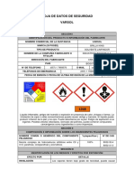 Hoja de Datos de Seguridad Varsol Brilla King