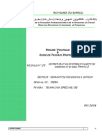 Ofppt Royaume Du Maroc Module N - 20 Secteur - Reparation Des Engins A Moteur Specialite - Deea Niveau - Technicien Specialise Fev 2004