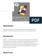 Tema 3 Semiótica, A Ciência Dos Signos