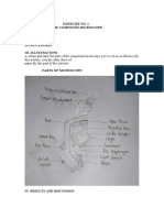 Exercise No. 1 The Compound Microscope