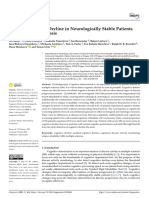 Diagnostics: Isolated Cognitive Decline in Neurologically Stable Patients With Multiple Sclerosis