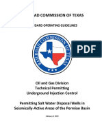 TX RRC Guidelines For Permitting SWDs in Seismic Areas