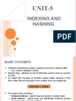 UNIT-5: Indexing and Hashing