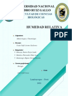 Práctica 5 - Humedad Relativa