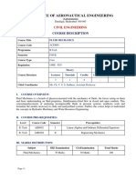 Institute of Aeronautical Engineering: Course Description