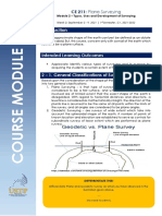 CE 211: Plane Surveying: Module 2 - Types, Uses and Development of Surveying