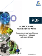 2016 Solucionario Clase Estequiometría II Equilibrio de Ecuaciones y Cálculos Estequiométricos