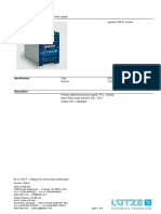 Technical Data Sheet : Power Supply