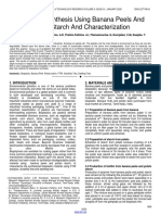 Bioplastic Synthesis Using Banana Peels and Potato Starch and Characterization